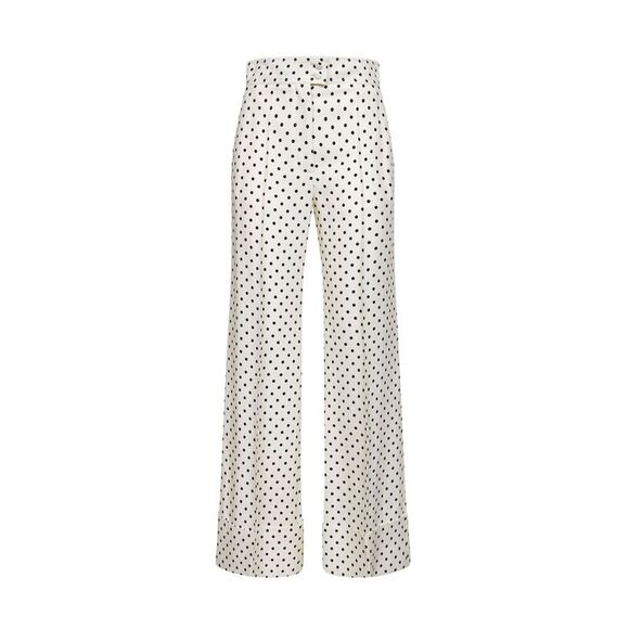 Valentino Women Birch And Black Plusdepois-Printed Supergran Trousers